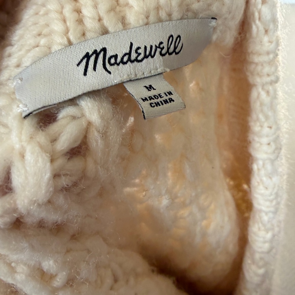 Madewell chunky bomber cardigan size medium - Picture 5 of 6
